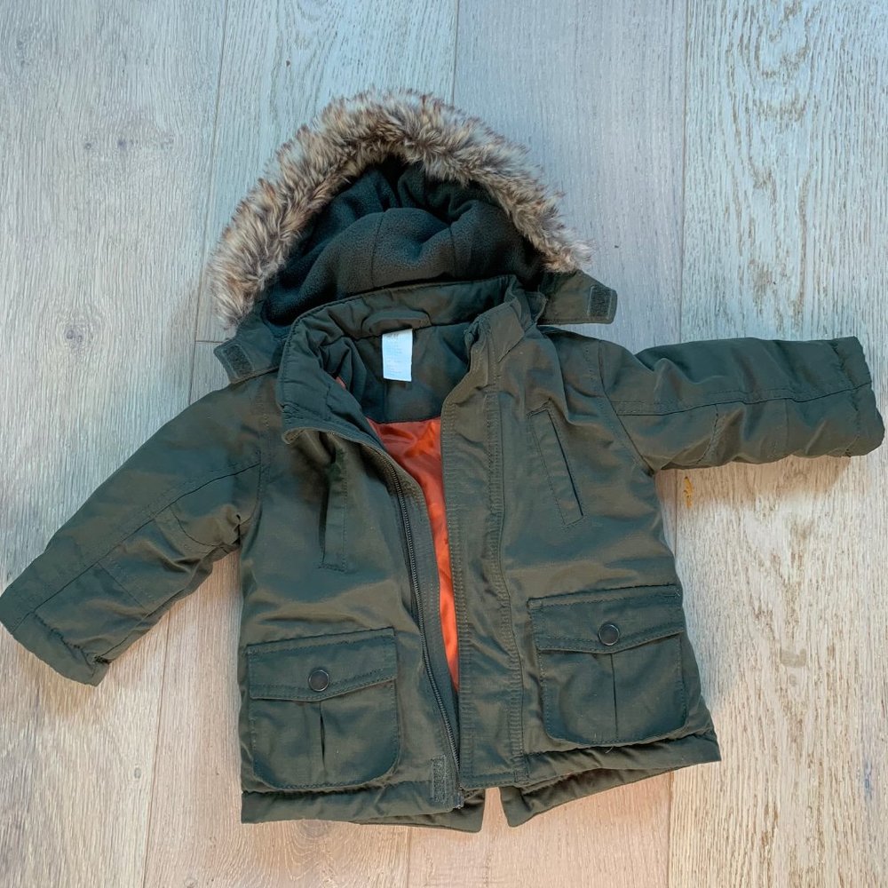 Olive Green H&M Baby Parka